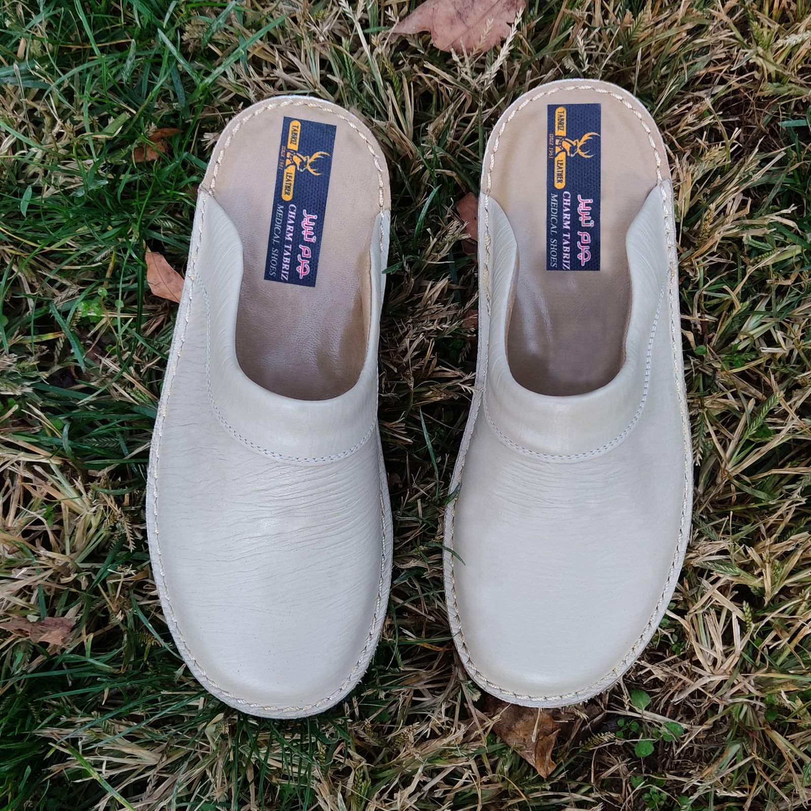 صندل مردانه چرم تبریز مدل فریدون - - 3