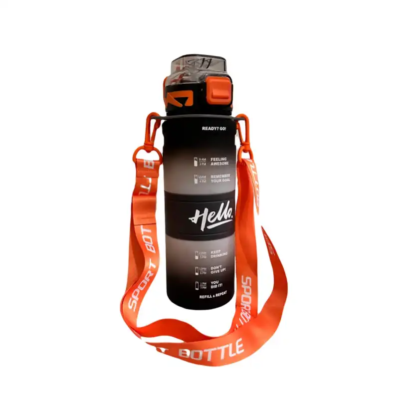 قمقمه طرح HELLO مدل سیلیکونی کد 2023 گنجایش 1 لیتر