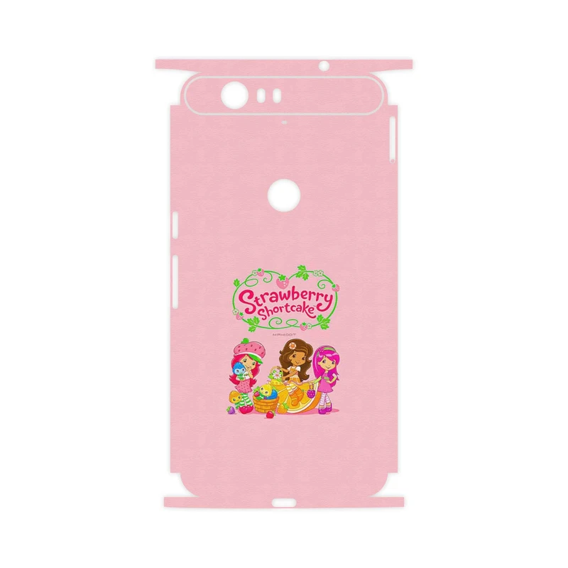 برچسب پوششی ماهوت مدل Strawberry Shortcake-FullSkin مناسب برای گوشی موبایل گوگل Nexus 6P