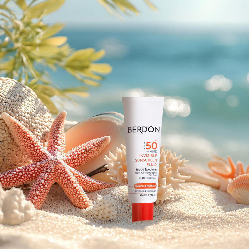 کرم ضدآفتاب بردون  مدل SPF50، مناسب پوست‌های چرب و آکنه ای، حجم 50 میلی‌لیتر