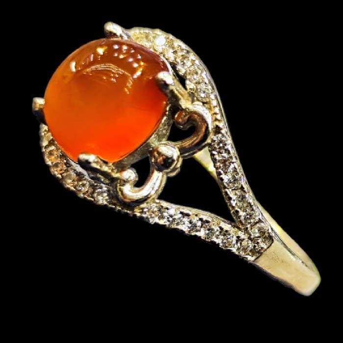 انگشتر نقره زنانه مدل عقیق یمانی کد 3362 انگشتر نقره زنانه مدل عقیق یمانی کد 3362