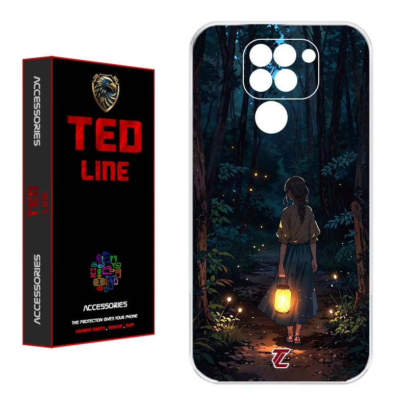 کاور تدلاین طرح دخترونه کد 1198 مناسب برای گوشی موبایل شیائومی Redmi Note 9