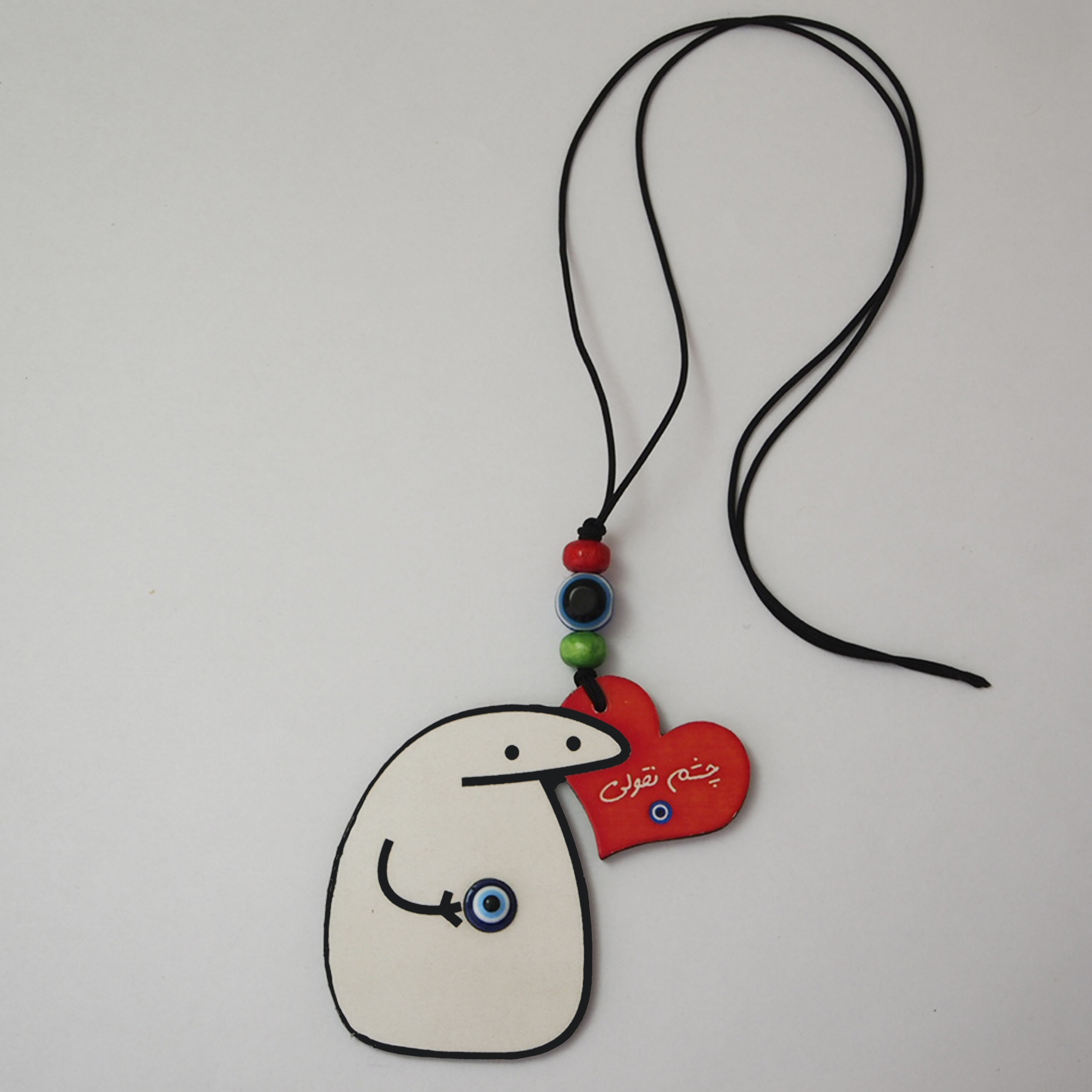 آویز تزیینی خودرو طرح چشم نقولی