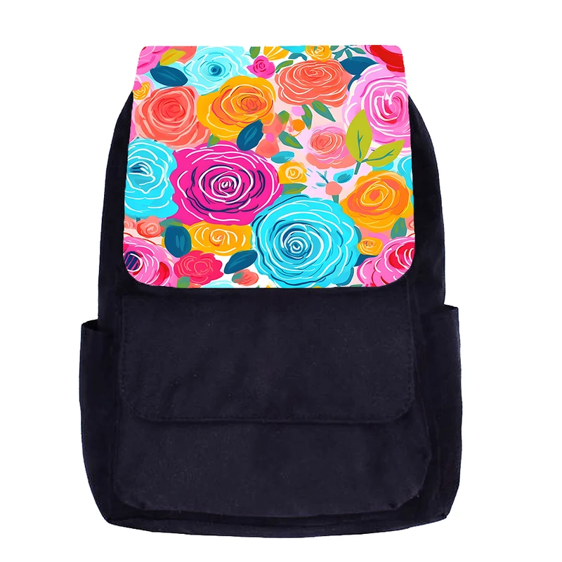 کوله پشتی مدرسه مدل گل کد DKKP59