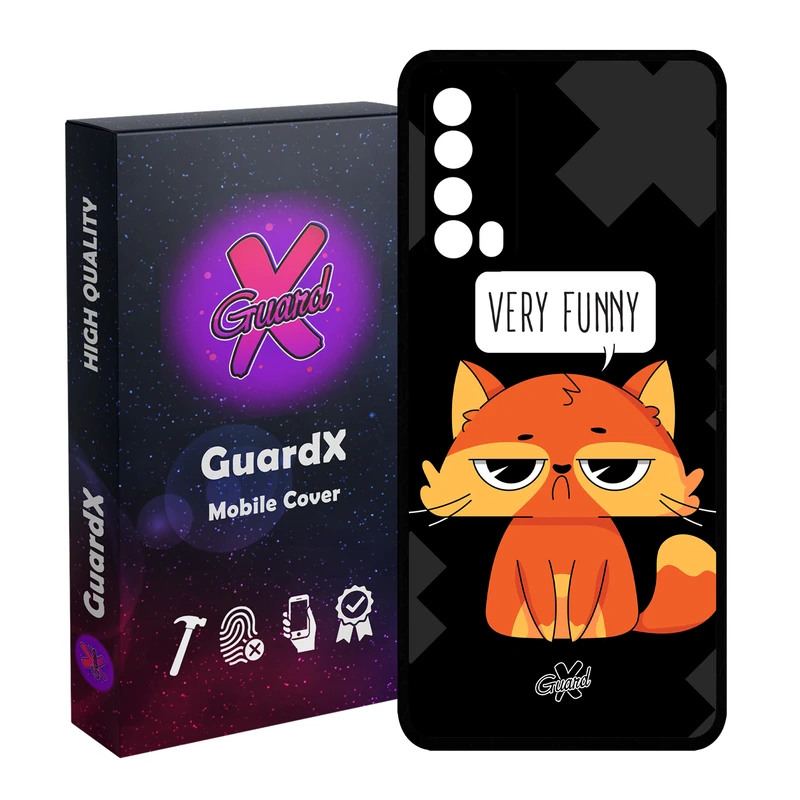 کاور گارد ایکس طرح Funny مدل Glass10161 مناسب برای گوشی موبایل هوآوی Y7A / P Smart 2021