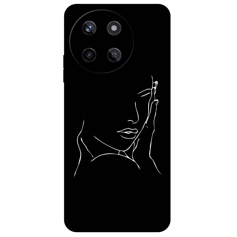 کاور مگافون طرح دخترانه مدل 8153 مناسب برای گوشی موبایل ریلمی 11 4G    