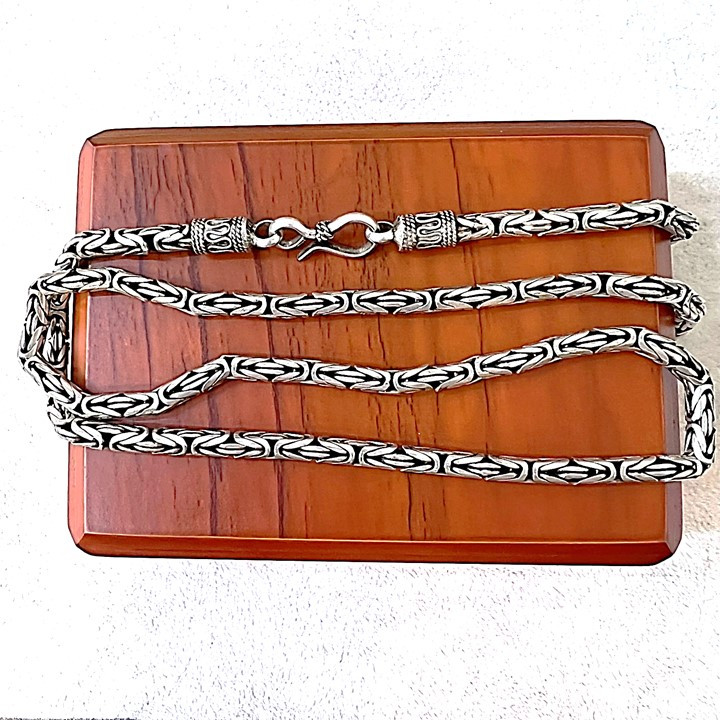 زنجیر نقره مردانه کد glsr-1178