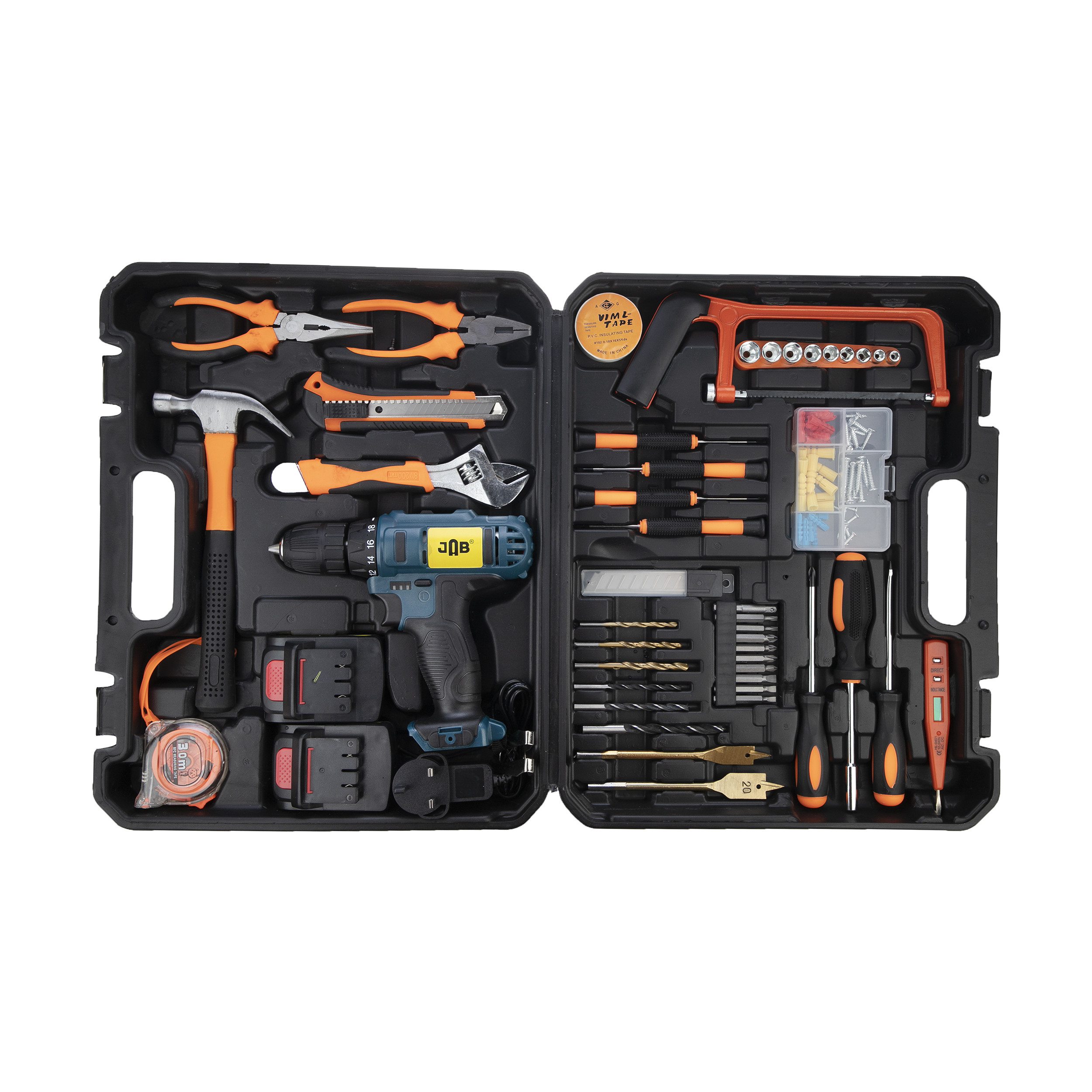 مجموعه 140 عددی دریل پیچ گوشتی شارژی جاب مدل JBE