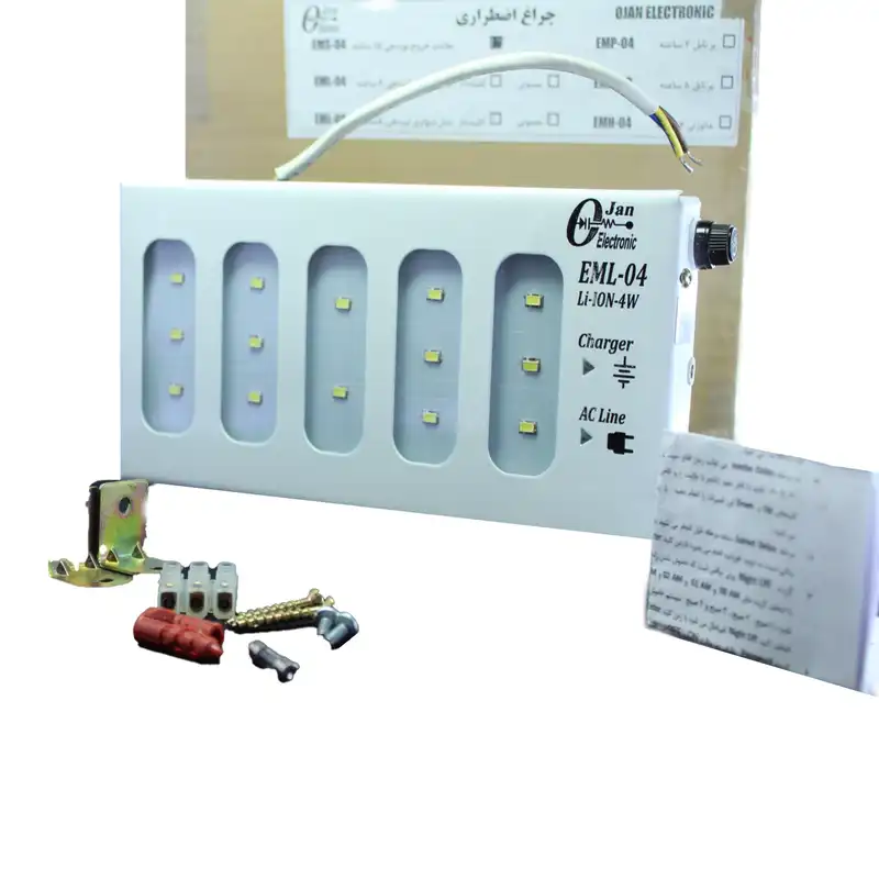 چراغ اضطراری اوژن الکترونیک مدل دیواری نوردهی 4 ساعته EML_04