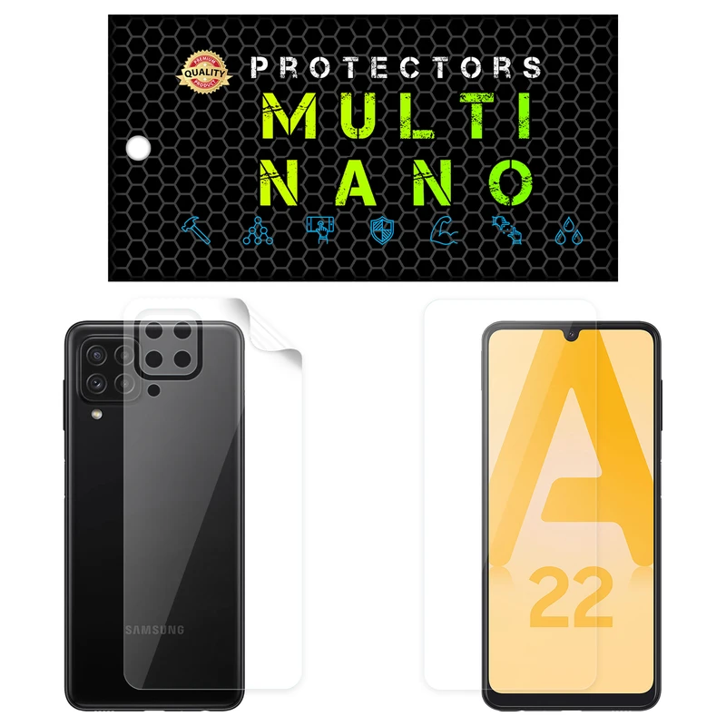  محافظ صفحه نمایش مولتی نانو مدل X-SFT مناسب برای گوشی موبایل سامسونگ Galaxy A22 به همراه محافظ پشت