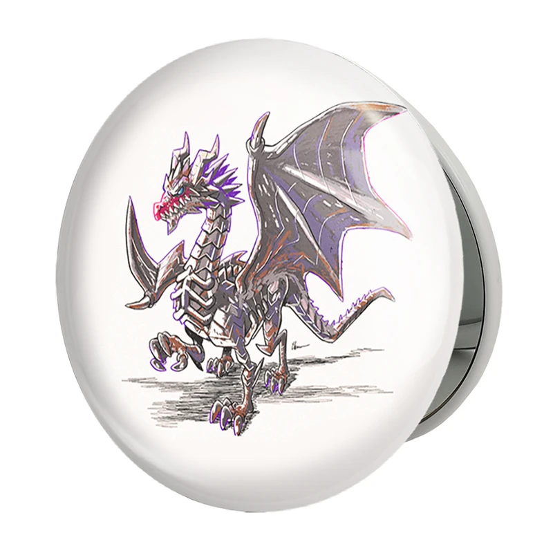 آینه جیبی خندالو طرح بازی شکارچی هیولا (Monster Hunter) مدل تاشو کد 33252