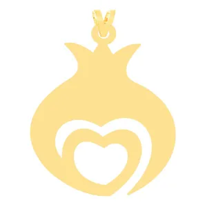 آویز گردنبند طلا 18 عیار زنانه مدل انار 10138