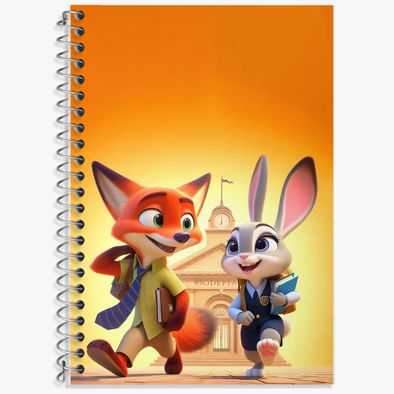 دفتر لغت 50 برگ خندالو طرح زوتوپیا کد F2743