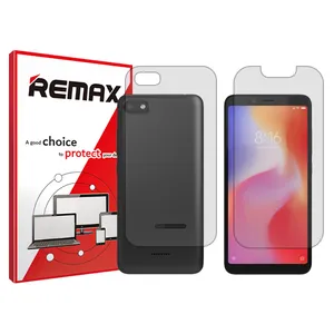 Remax HyGEL model transparent screen protector suitable for Xiaomi Redmi 6A mobile phone along with the phone back protector