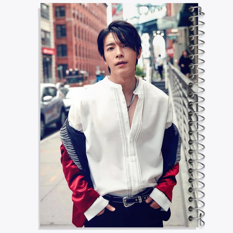 دفتر مشق 50 برگ خندالو مدل دونگهه گروه سوپر جونیور Super Junior  کد 12187