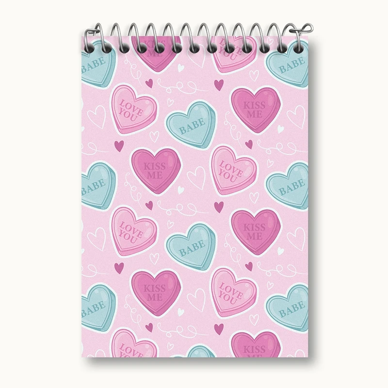 دفتر یادداشت 50 برگ خندالو مدل عاشقانه کد N375