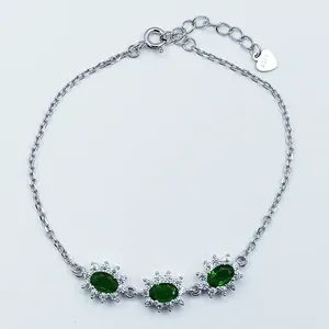 دستبند نقره زنانه سلین کالا مدل زمرد ce-As282