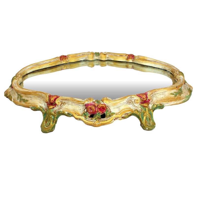 سینی دست نگار مدل گل