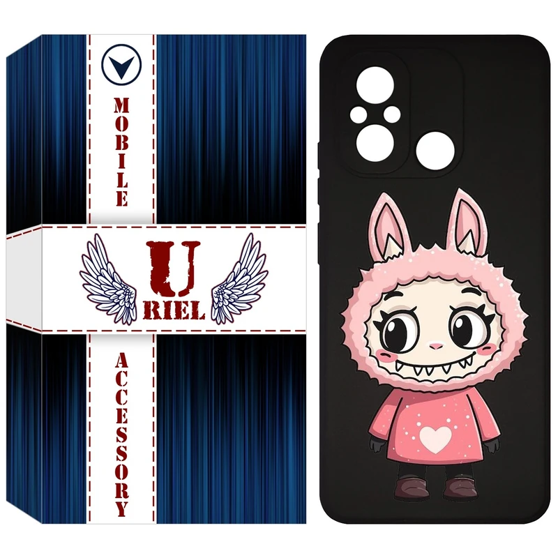 کاور یوریل قاب مدل KSH کد 139 طرح عروسک لبوبو مناسب برای گوشی موبایل شیائومی Redmi 12C