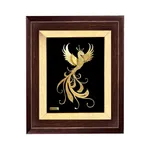 تابلو طلاکوب مارک گلد طرح ققنوس TF017