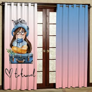 پرده مخمل پانچی کد 6419 سایز 280x140 سانتی متر