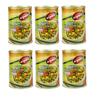 کنسرو سبزیجات ماهوند - 350 گرم مجموعه شش عددی