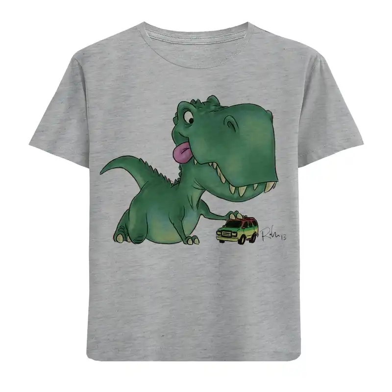 تی شرت آستین کوتاه بچگانه مدل دایناسور F229