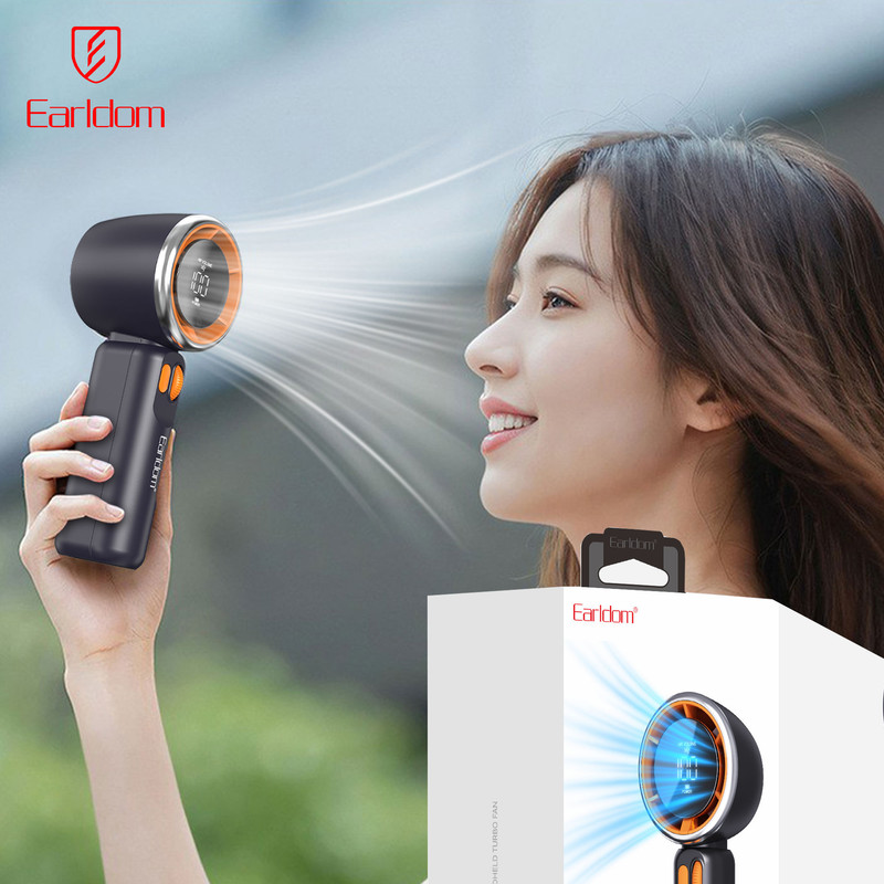 پنکه شارژی ارلدام مدل TURBO FAN F18 ظرفیت 3600 میلی آمپر ساعت