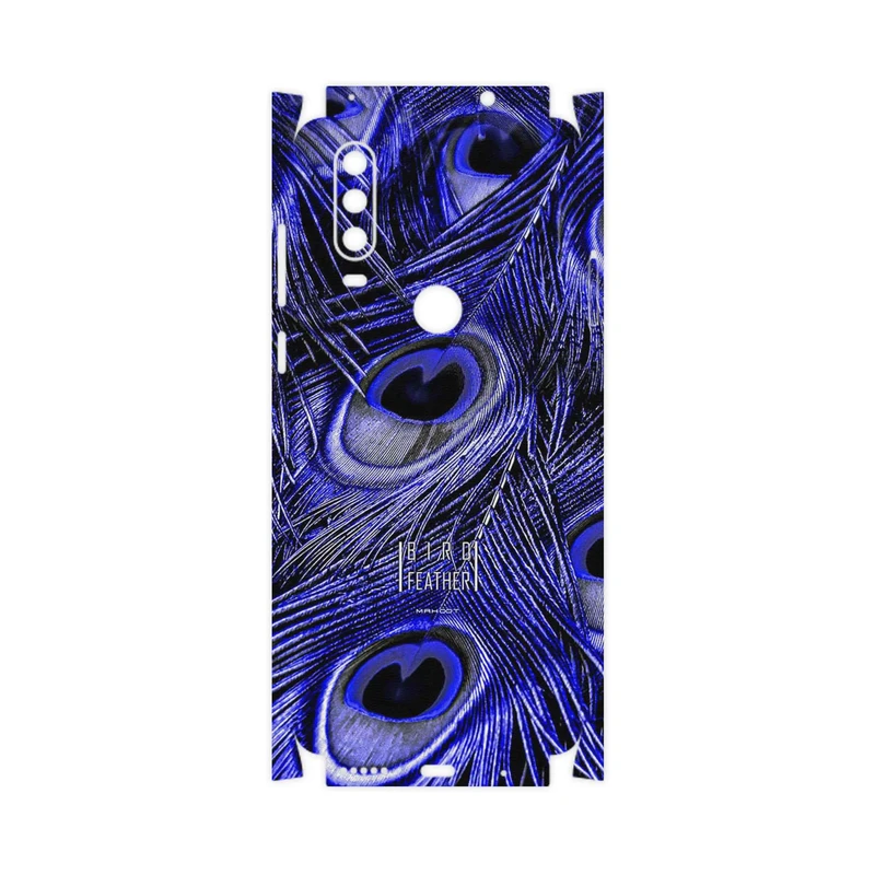 برچسب پوششی ماهوت مدل Purple Feather-FullSkin مناسب برای گوشی موبایل موتورولا One Action