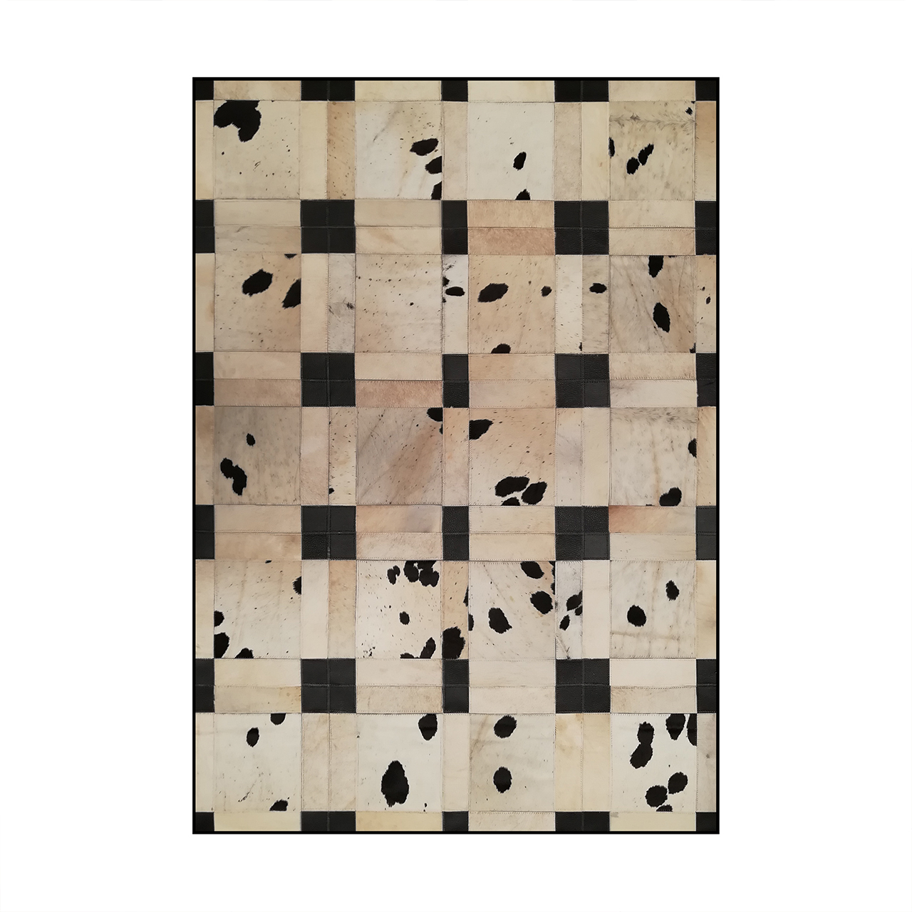 کلاژ فرش پوست و چرم کمالی مدل AD-0337