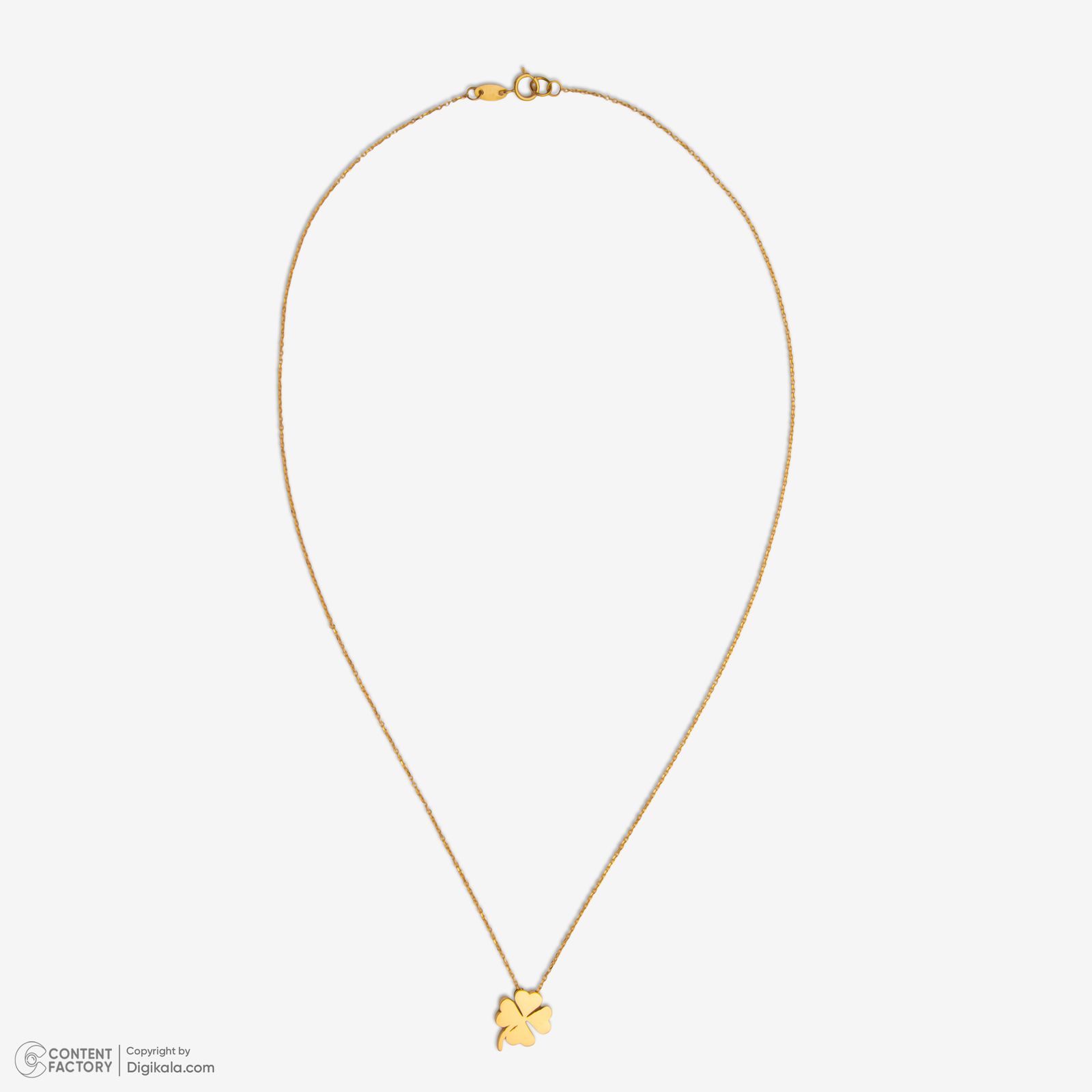 گردنبند طلا 18 عیار زنانه با زنجیر حلقه‌ای (فلامینگو) مایا ماهک مدل MM2172 -  - 3
