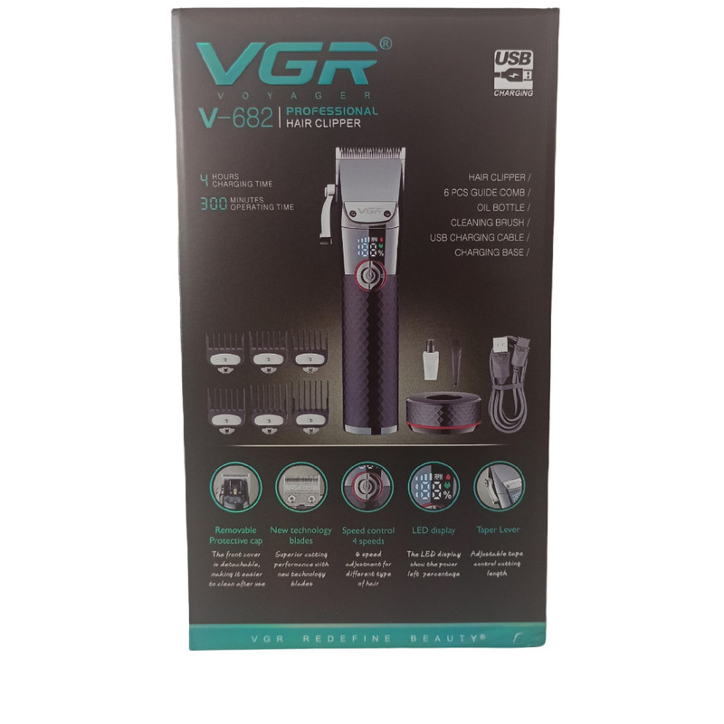 ماشین اصلاح موی سر و صورت وی جی ار مدل 682