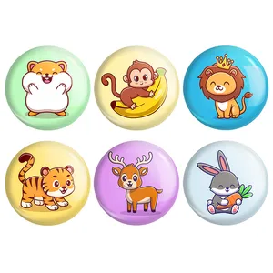 مگنت خندالو طرح حیوانات بامزه Cute Animals کد 1617B مجموعه 6 عددی