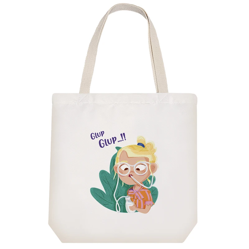 ساک خرید خندالو مدل دخترانه بامزه کد H1149