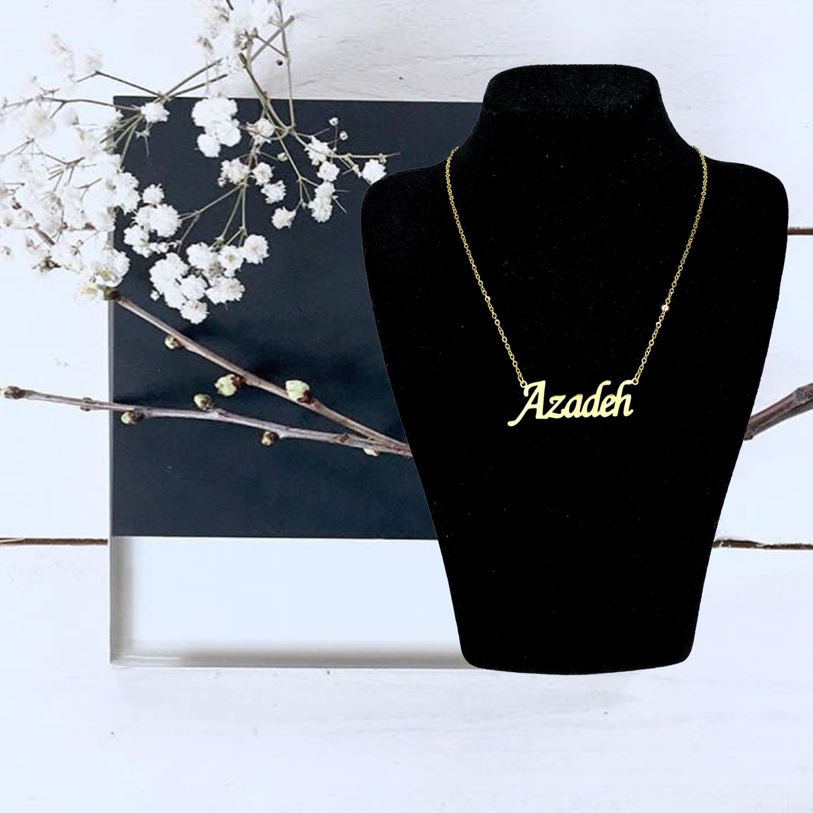 گردنبند نقره زنانه آی جواهر مدل آزاده کد N643 -  - 4