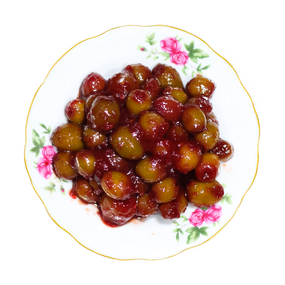 زیتون پرورده تمشک لیته - 450 گرم