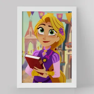 تابلو خندالو مدل راپونزل گیسو کمند کد 13743