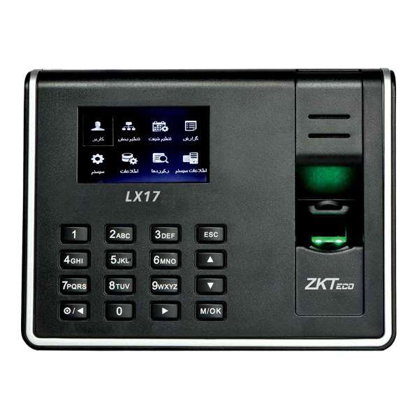 دستگاه حضور و غیاب زد کی تی اکو مدل LX17 دستگاه حضور و غیاب زد کی تی اکو مدل LX17