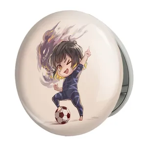 آینه جیبی خندالو طرح مگورو انیمه بلو لاک Blue Lock مدل تاشو کد 24391 