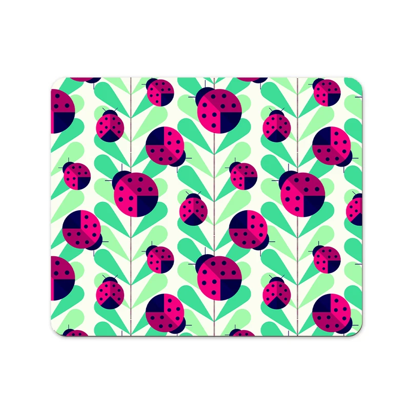 ماوس پد پاد آفرین مدل فانتزی طرح کفشدوزک کد P404 سایز 19*24 سانتی متر