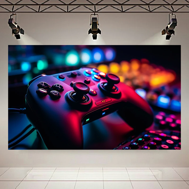 تابلو بوم طرح مخمل بازی ویدئویی مدل باشگاه شبانه کد AR3058433