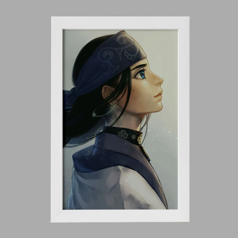 تابلو خندالو مدل اسیرپا انیمه کامویی طلایی Golden Kamuy کد 23737