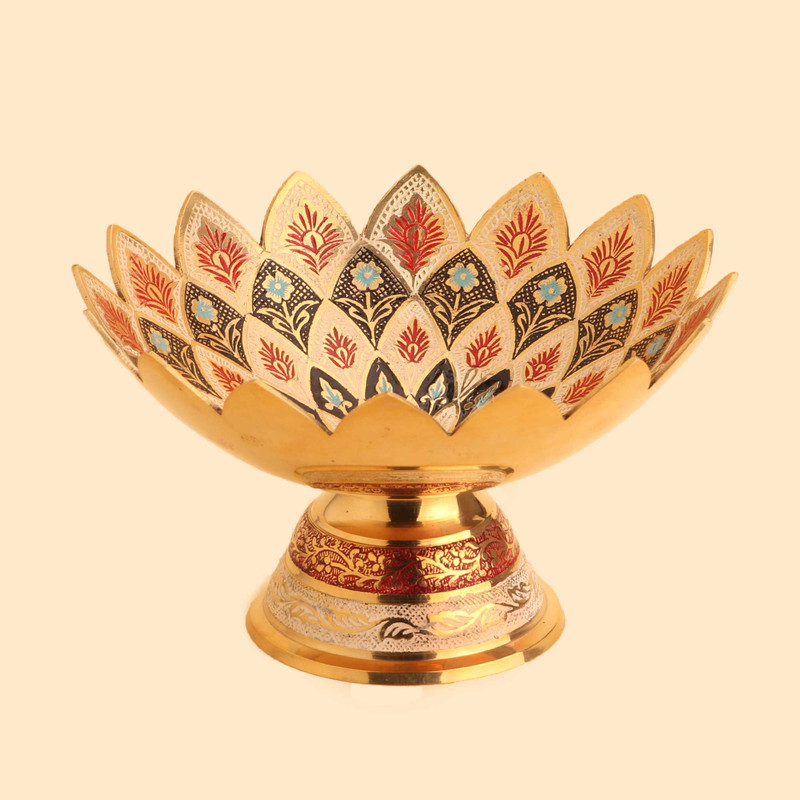 میوه خوری برنجی مدل شانزده پر 3134