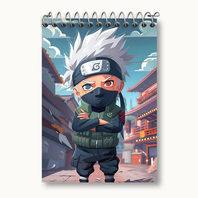 دفتر یادداشت 50 برگ خندالو طرح انیمه ناروتو (Naruto) کد N5016