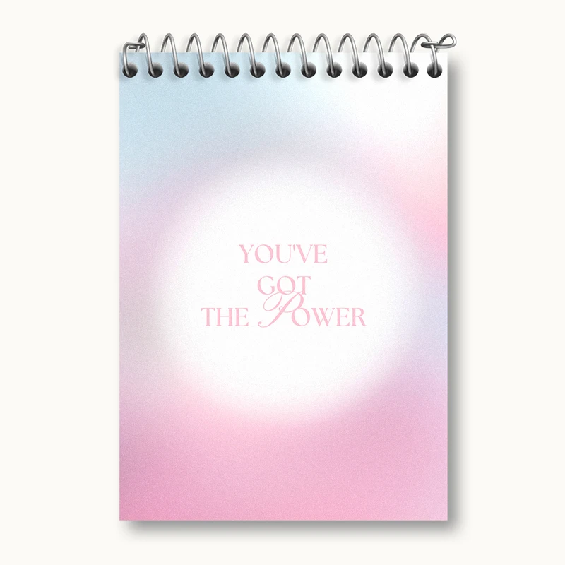 دفتر یادداشت 50 برگ خندالو طرح You've Got The Power کد N2369