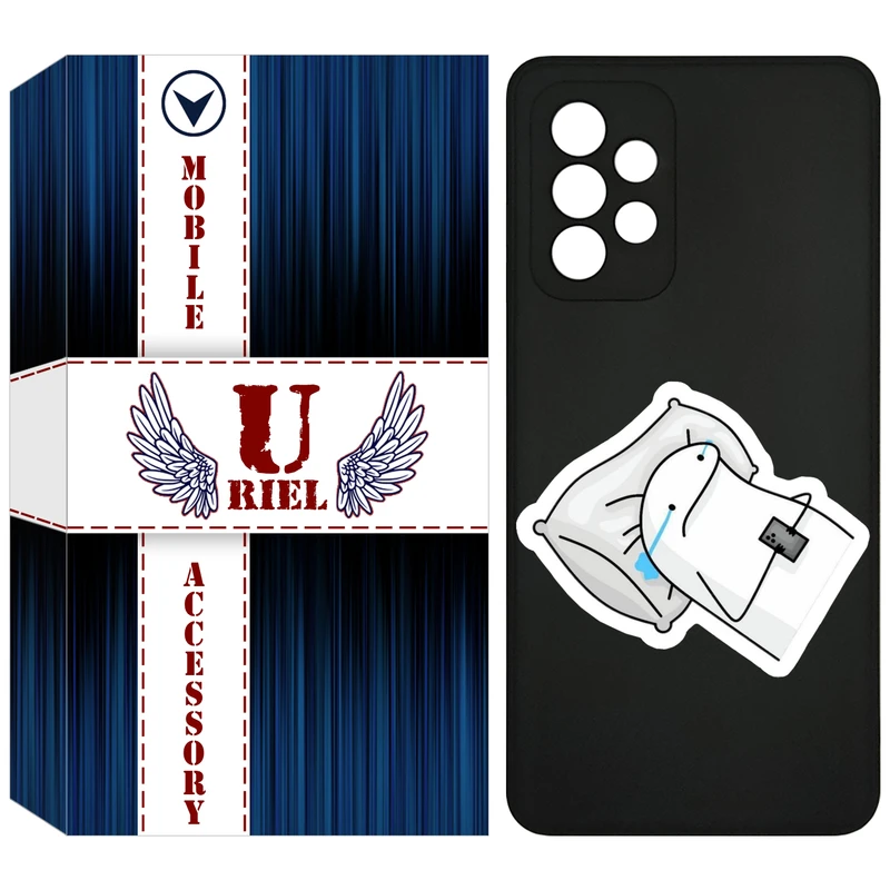 کاور یوریل مدل KSH کد 81 طرح غمگین مناسب برای گوشی موبایل سامسونگ Galaxy A72