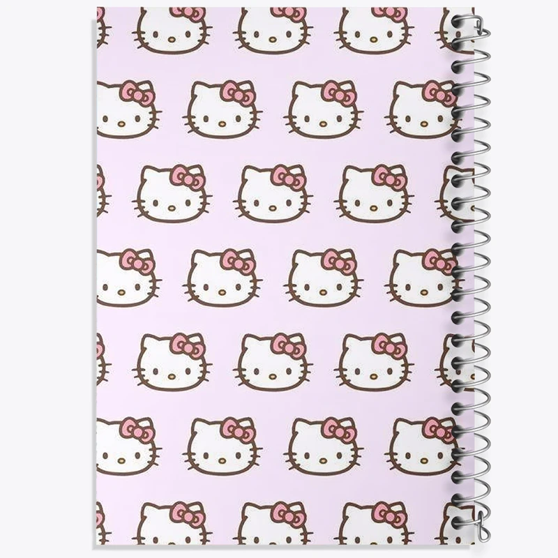 دفتر ژورنال نویسی 50 برگ خندالو مدل نقطه ای طرح هلو کیتی کد N1601