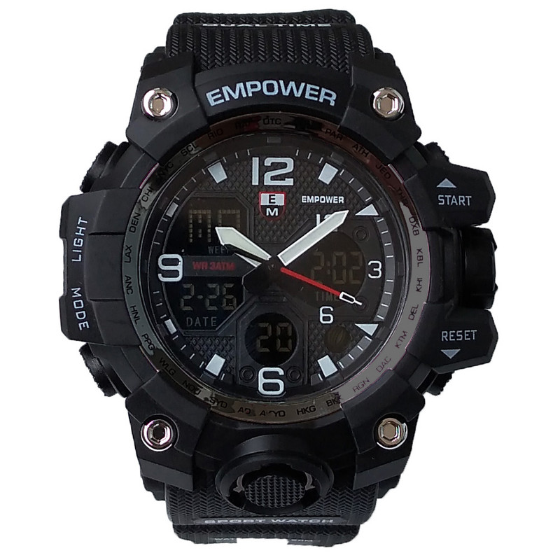 ساعت مچی عقربهای مردانه مدل اسپرت مچی دوزمانه کد 222 11 ساعت مچی عقربهای مردانه مدل اسپرت مچی دوزمانه کد 222 11