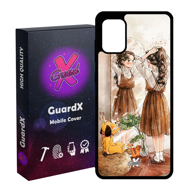کاور گارد ایکس طرح Girl مدل Glass10306 مناسب برای گوشی موبایل سامسونگ Galaxy A51
