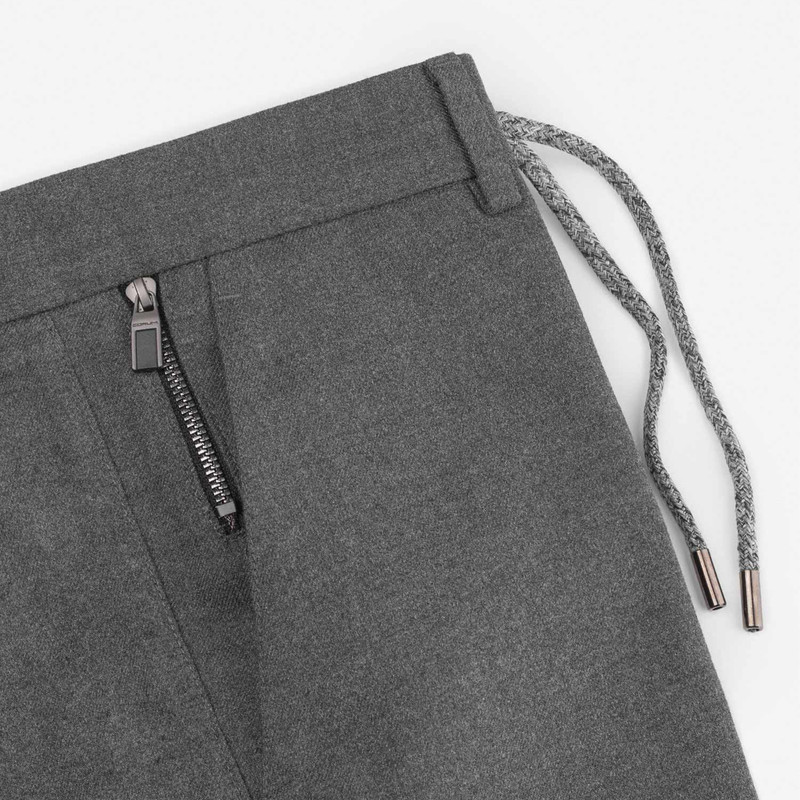 شلوار جذب مردانه کروم مدل پارچه ای 2322513 رنگ ذغالی